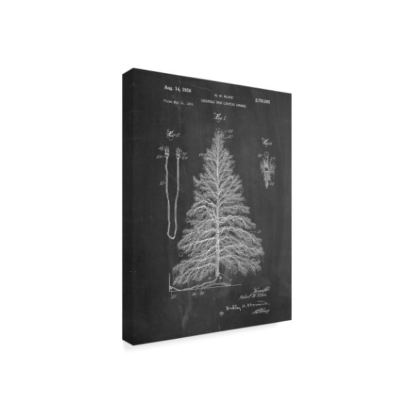 Cole Borders 'Christmas Tree 1' Canvas Art,14x19